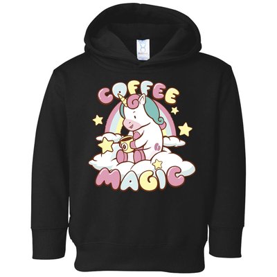 Coffee Magic Unicorn Toddler Hoodie