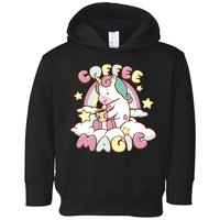 Coffee Magic Unicorn Toddler Hoodie