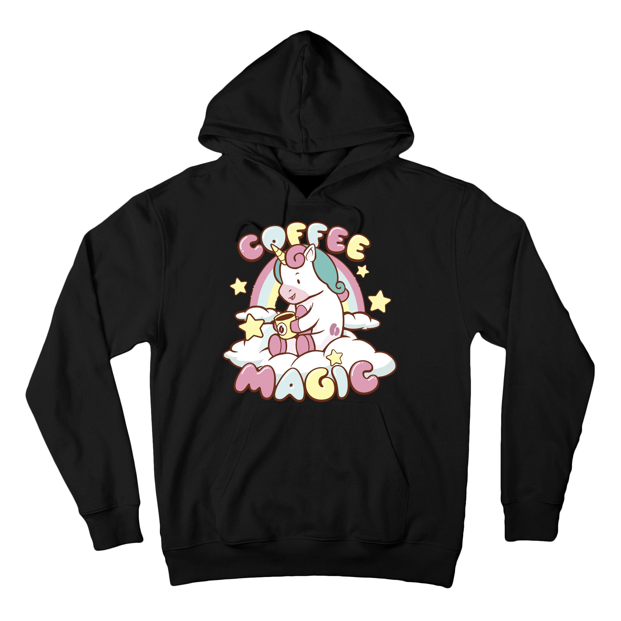 Coffee Magic Unicorn Tall Hoodie