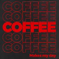 Coffee Makes My Day Thank You Bag Parody 7 Panel Mesh Trucker Snapback Hat