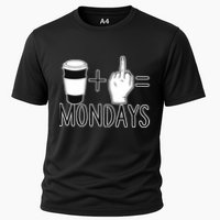 Coffee Plus Middle Finger Equals Monday Cooling Performance Crew T-Shirt
