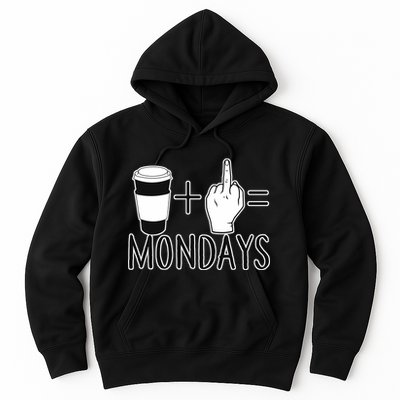 Coffee Plus Middle Finger Equals Monday Hoodie