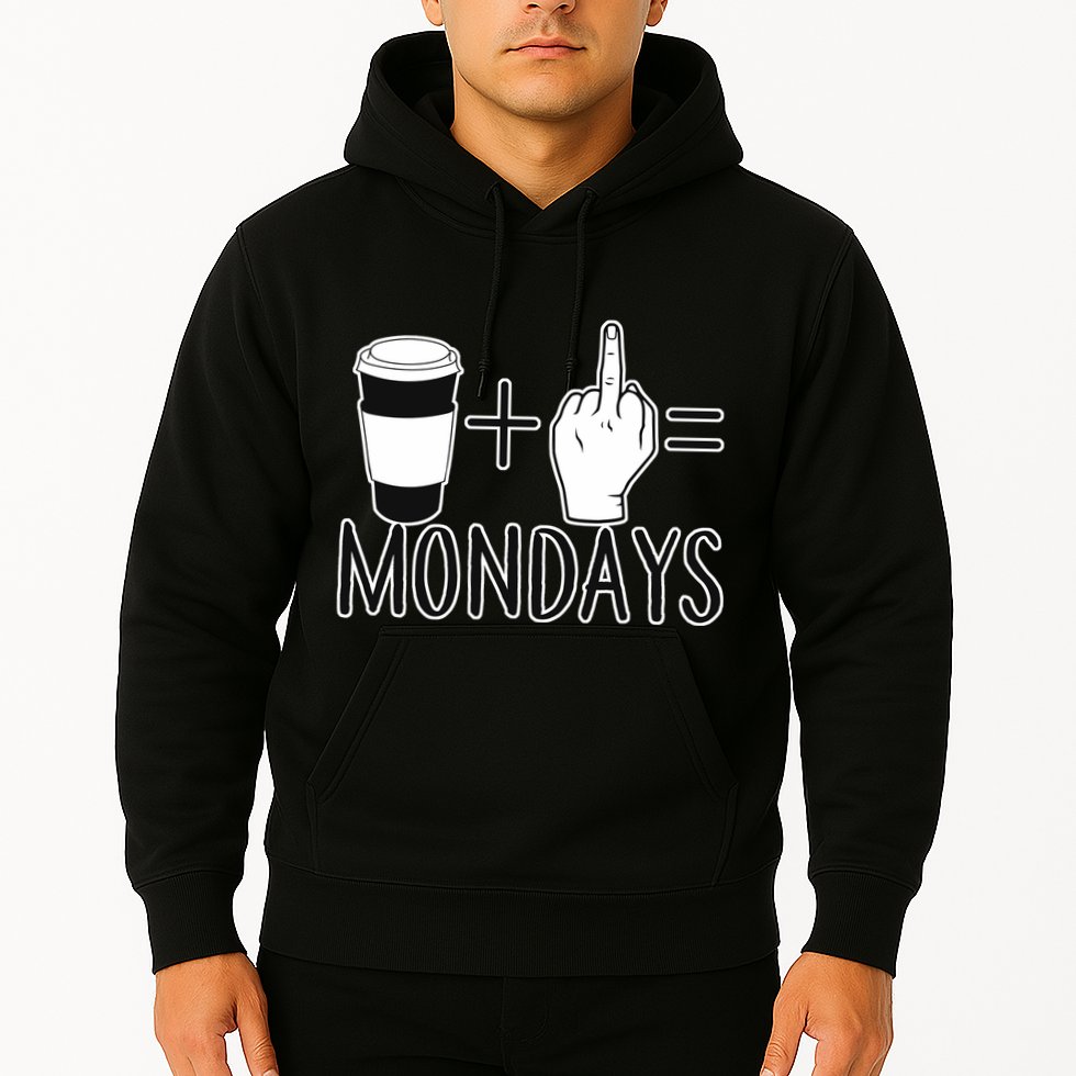 Coffee Plus Middle Finger Equals Monday Hoodie