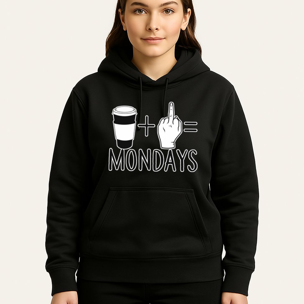 Coffee Plus Middle Finger Equals Monday Hoodie