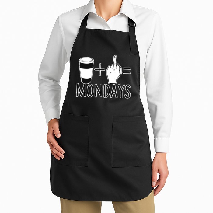 Coffee Plus Middle Finger Equals Monday Apron