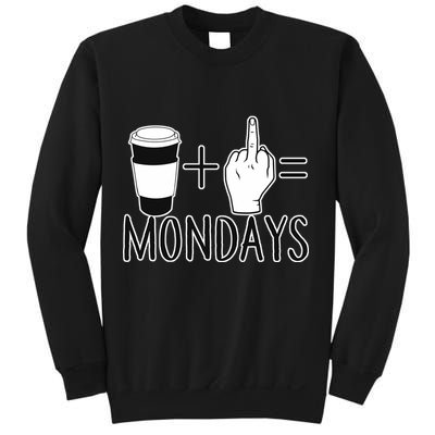 Coffee Plus Middle Finger Equals Monday Sweatshirt