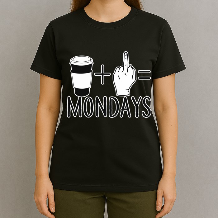 Coffee Plus Middle Finger Equals Monday T-Shirt