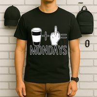 Coffee Plus Middle Finger Equals Monday T-Shirt