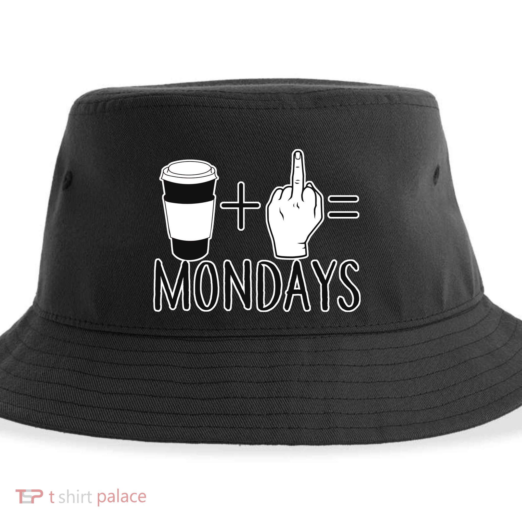 Coffee Plus Middle Finger Equals Monday Sustainable Bucket Hat