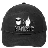 Coffee Plus Middle Finger Equals Monday 7-Panel Snapback Hat