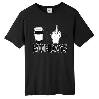 Coffee Plus Middle Finger Equals Monday Tall Fusion ChromaSoft Performance T-Shirt