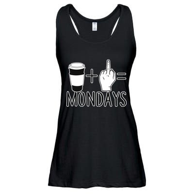 Coffee Plus Middle Finger Equals Monday Ladies Essential Flowy Tank