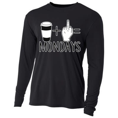 Coffee Plus Middle Finger Equals Monday Cooling Performance Long Sleeve Crew