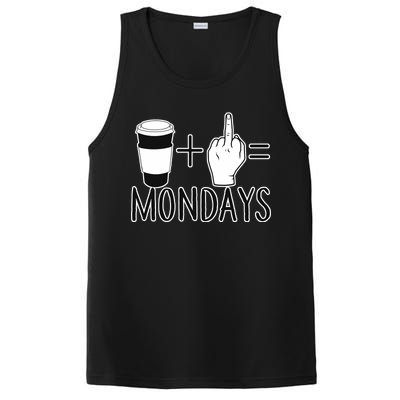 Coffee Plus Middle Finger Equals Monday PosiCharge Competitor Tank