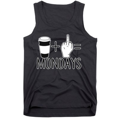 Coffee Plus Middle Finger Equals Monday Tank Top