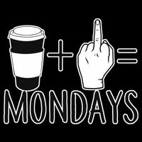 Coffee Plus Middle Finger Equals Monday Visor