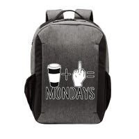 Coffee Plus Middle Finger Equals Monday Vector Backpack