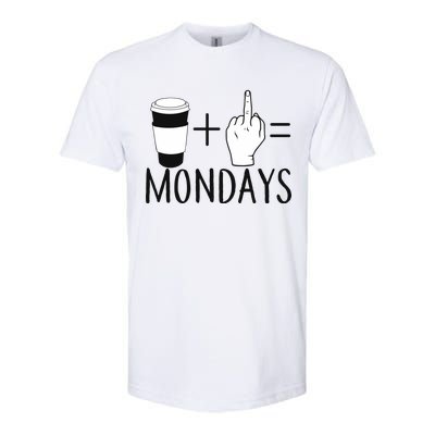 Coffee Plus Middle Finger Equals Monday Softstyle CVC T-Shirt