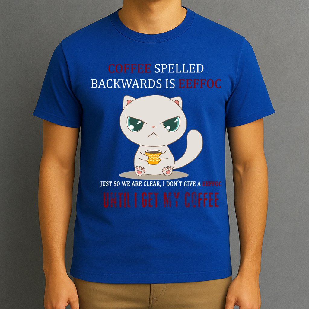 Coffee Spelled Backwards EEFOC T-Shirt