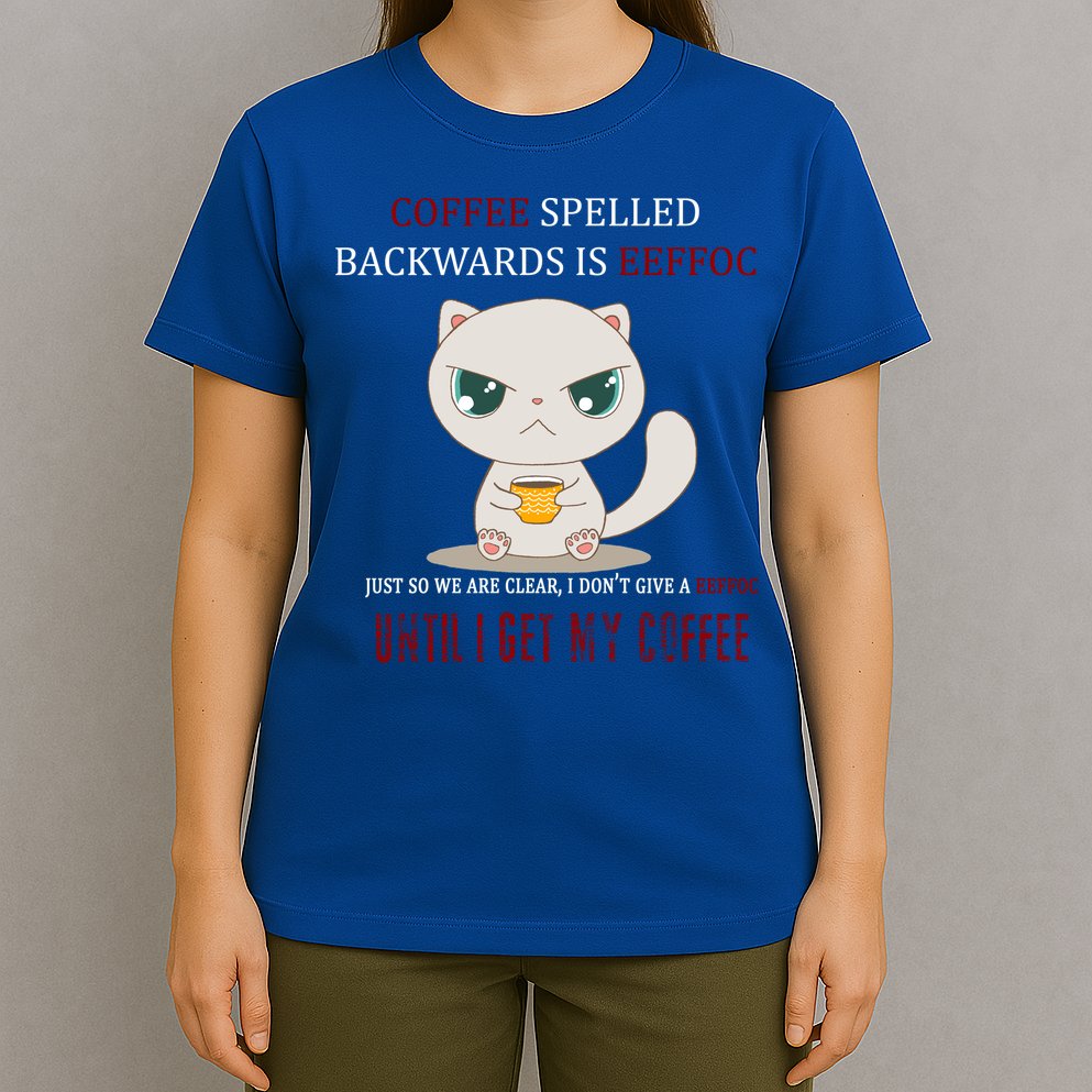 Coffee Spelled Backwards EEFOC T-Shirt