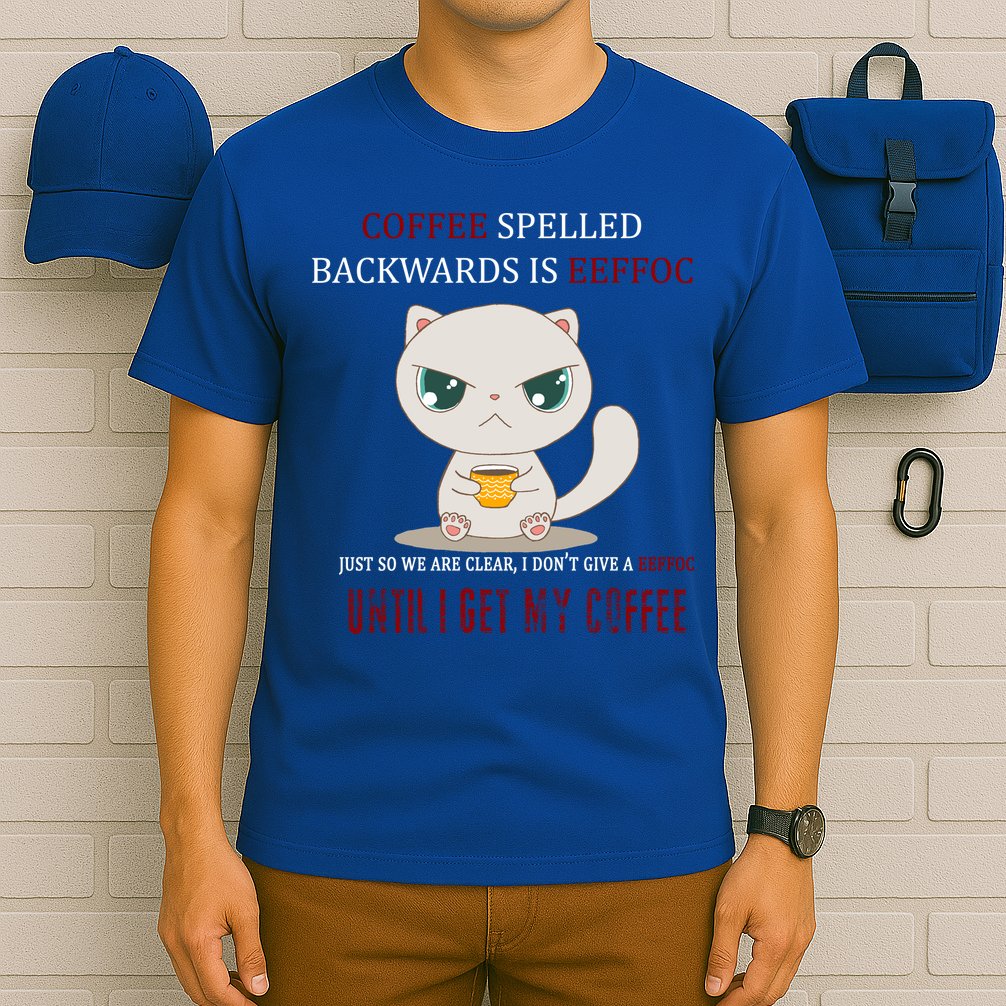 Coffee Spelled Backwards EEFOC T-Shirt