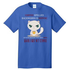 Coffee Spelled Backwards EEFOC Tall T-Shirt