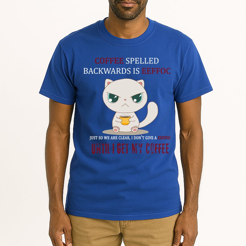 Coffee Spelled Backwards EEFOC Tall T-Shirt