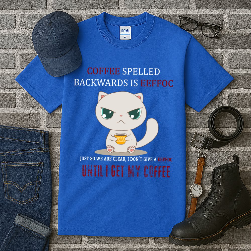 Coffee Spelled Backwards EEFOC Tall T-Shirt