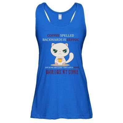 Coffee Spelled Backwards EEFOC Ladies Essential Flowy Tank