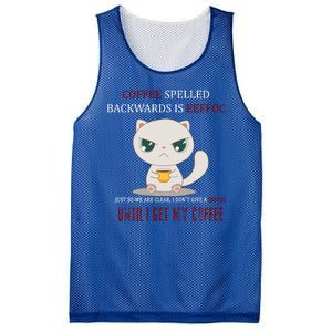 Coffee Spelled Backwards EEFOC Mesh Reversible Basketball Jersey Tank