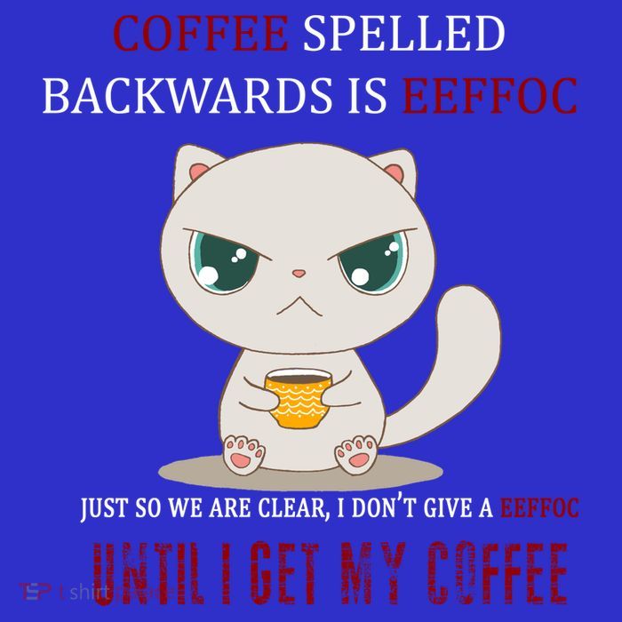 Coffee Spelled Backwards EEFOC Magnet