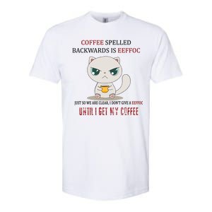 Coffee Spelled Backwards EEFOC Softstyle CVC T-Shirt