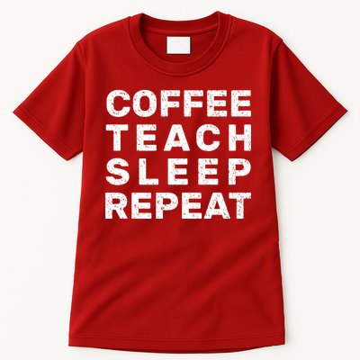 Coffee Teach Sleep Repeat Tall T-Shirt