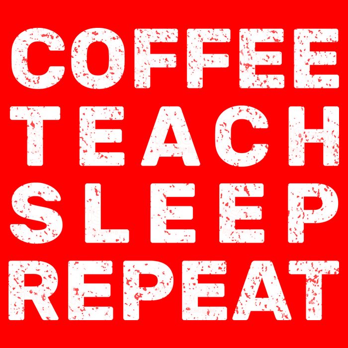 Coffee Teach Sleep Repeat 16 in Basic Backpack