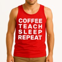 Coffee Teach Sleep Repeat Tank Top