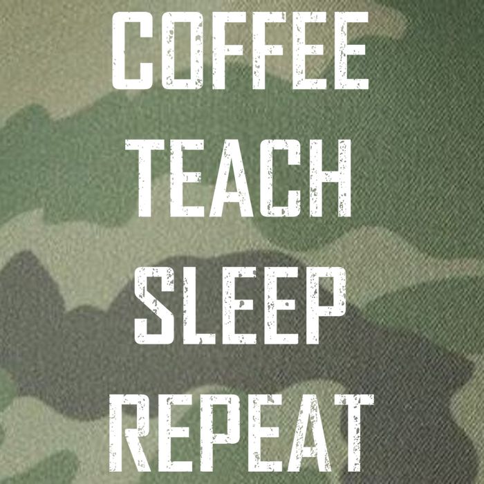Coffee Teach Sleep Repeat Funny Teacher Legacy Tie Dye Trucker Hat