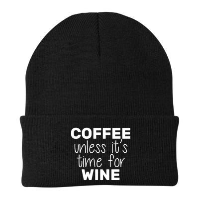 Coffee Unless It's Time For Wine Beanie