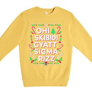 Christmas Ohiskibidi Gyattsigma Rizz Gen Alpha Xmas Party Premium Crewneck Sweatshirt