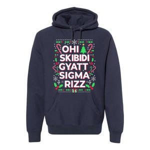 Christmas Ohiskibidi Gyattsigma Rizz Gen Alpha Xmas Party Premium Hoodie