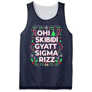 Christmas Ohiskibidi Gyattsigma Rizz Gen Alpha Xmas Party Mesh Reversible Basketball Jersey Tank