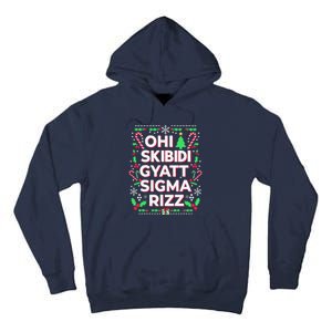 Christmas Ohiskibidi Gyattsigma Rizz Gen Alpha Xmas Party Tall Hoodie