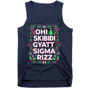 Christmas Ohiskibidi Gyattsigma Rizz Gen Alpha Xmas Party Tank Top