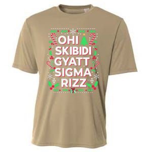 Christmas Ohiskibidi Gyattsigma Rizz Gen Alpha Xmas Party Cooling Performance Crew T-Shirt