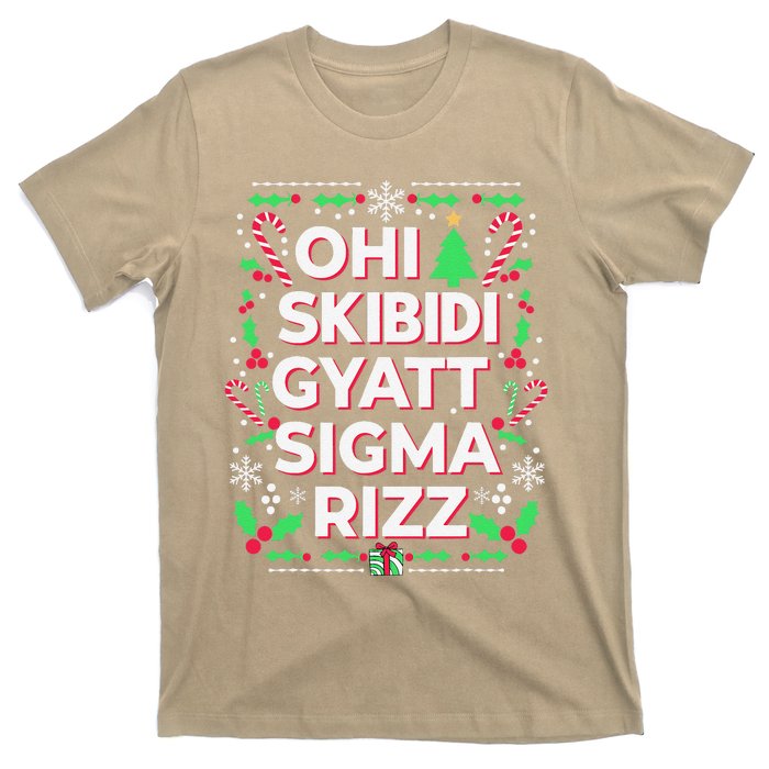 Christmas Ohiskibidi Gyattsigma Rizz Gen Alpha Xmas Party T-Shirt