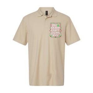 Christmas Ohiskibidi Gyattsigma Rizz Gen Alpha Xmas Party Softstyle Adult Sport Polo