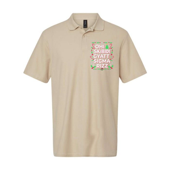 Christmas Ohiskibidi Gyattsigma Rizz Gen Alpha Xmas Party Softstyle Adult Sport Polo