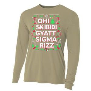 Christmas Ohiskibidi Gyattsigma Rizz Gen Alpha Xmas Party Cooling Performance Long Sleeve Crew