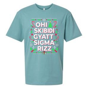 Christmas Ohiskibidi Gyattsigma Rizz Gen Alpha Xmas Party Sueded Cloud Jersey T-Shirt