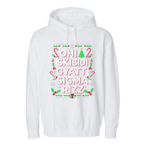 Christmas Ohiskibidi Gyattsigma Rizz Gen Alpha Xmas Party Garment-Dyed Fleece Hoodie