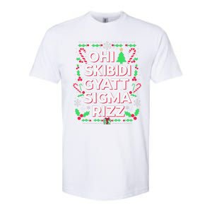 Christmas Ohiskibidi Gyattsigma Rizz Gen Alpha Xmas Party Softstyle CVC T-Shirt